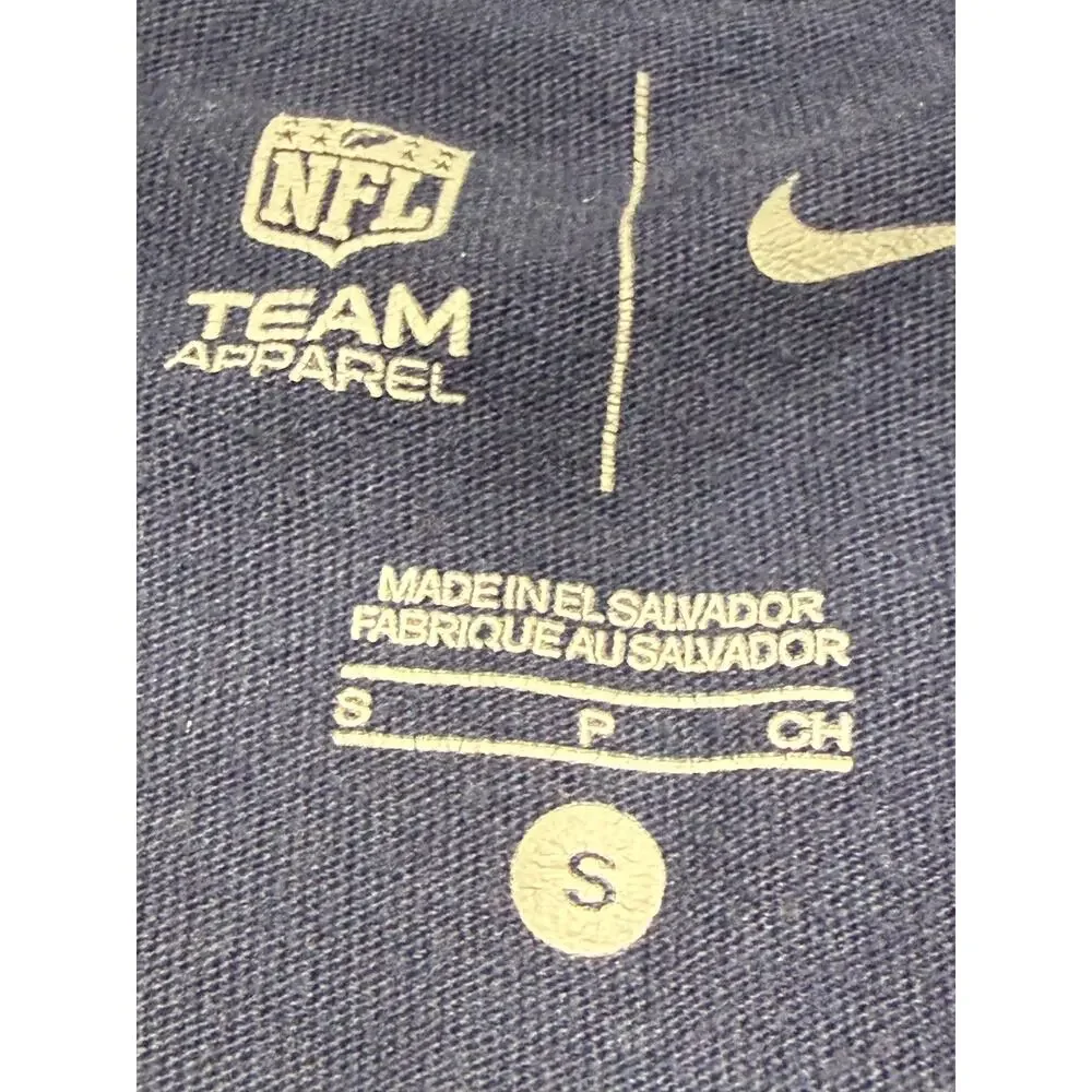 Nike NFL Team Apparel New England Patriots Long Sleeve Shirt (Navy, Size Small)